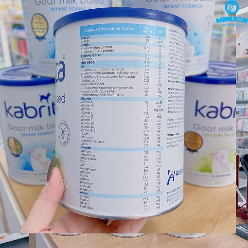 Thông tin sản phẩm sữa dê Kabrita