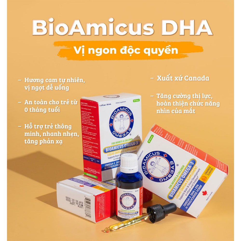 BioAmicus Omega 3 DHA cho bé