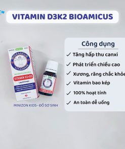 BioAmicus Vitamin K2 + D3 cho bé lọ 10ml
