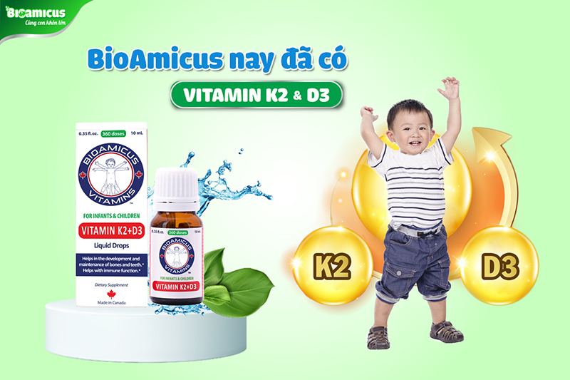 Sản phẩm BioAmicus Vitamin K2 + D3