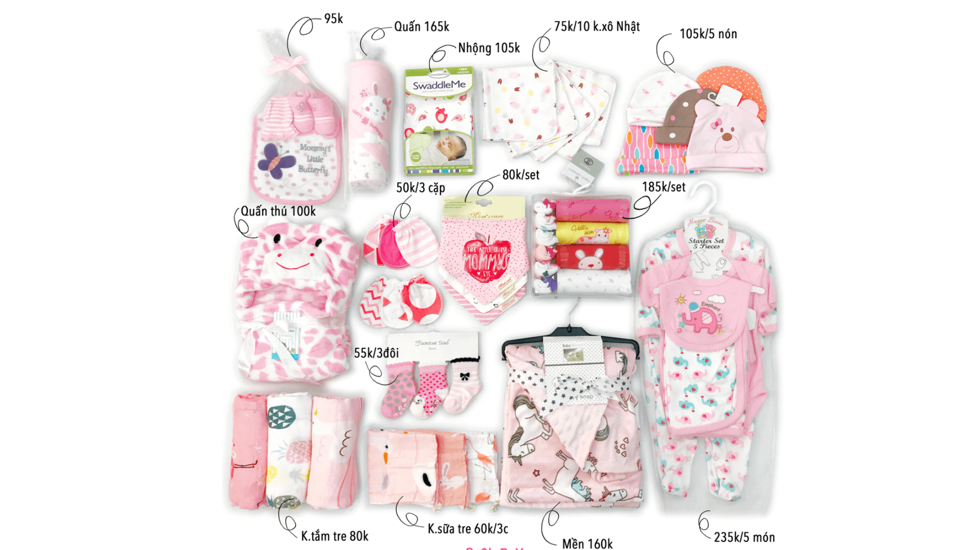 Danh sách chuẩn đồ sơ sinh bé gái gồm những gì? Hướng dẫn chi tiết cho mẹ bầu lần đầu