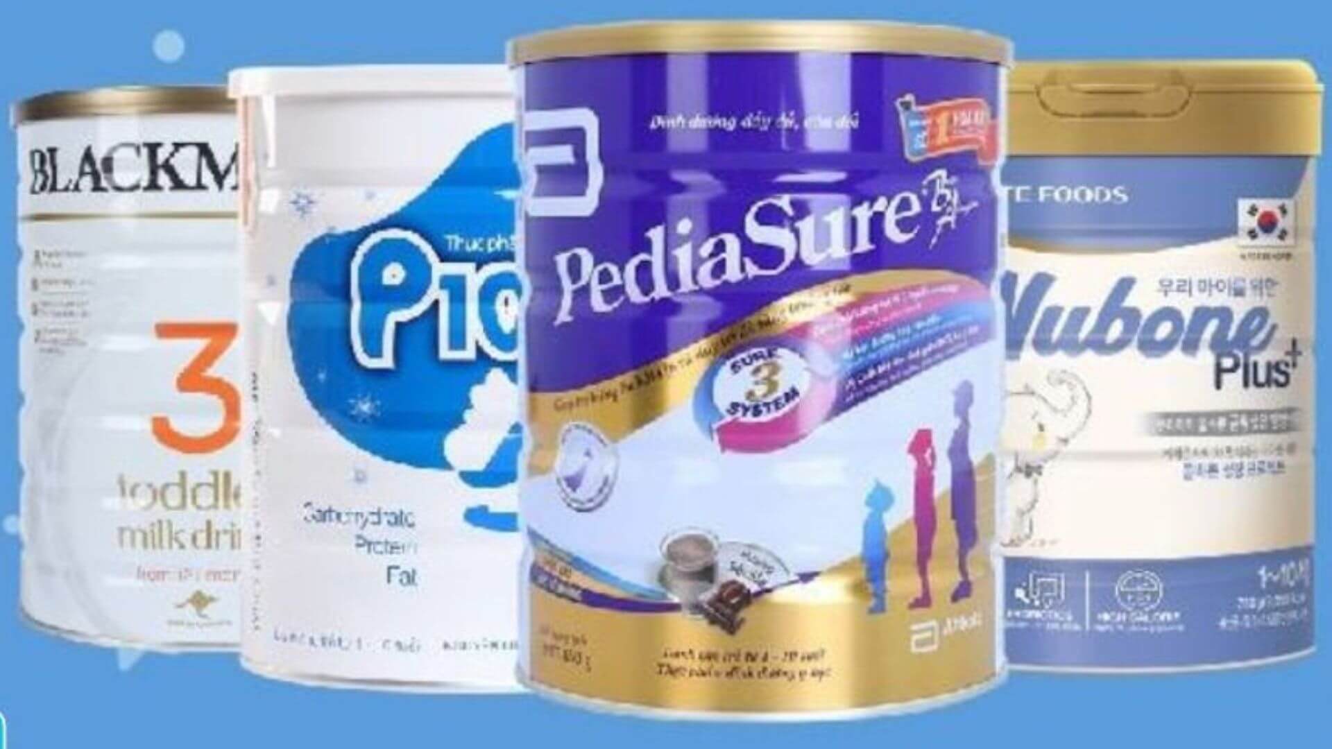 4. Các nhóm sữa cho bé 1 tuổi được nhiều cha mẹ lựa chọn hiện nay