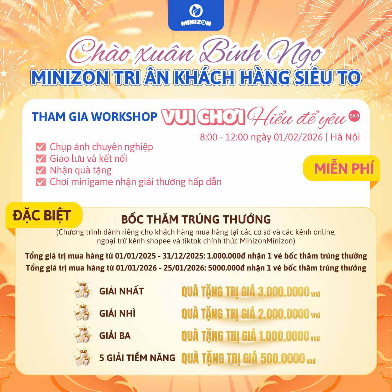 Workshop Vui Chơi Hiểu Để Yêu – kết nối cùng Minizon